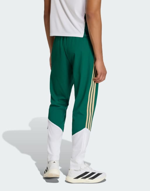 adidas performance - Italy 26 tiro - Pantaloni da presentazione verde college, 4 di 4