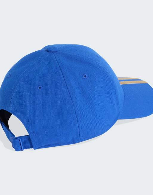 adidas Performance Italy football cap in bold blue / hazy beige, 2 of 3