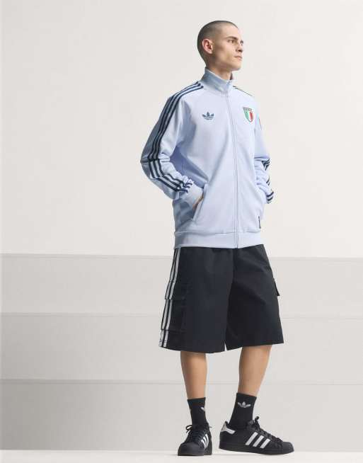 adidas Performance – Italy Originals – Niebieska bluza dresowa, 2 z 5