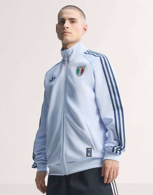 adidas Performance – Italy Originals – Niebieska bluza dresowa, 4 z 5