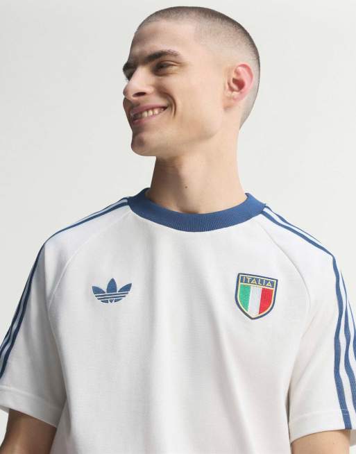 adidas performance Italy originals t-shirt in crystal white, 2 of 4