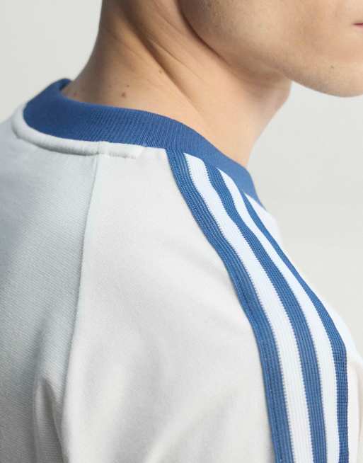 adidas performance Italy originals t-shirt in crystal white, 4 of 4