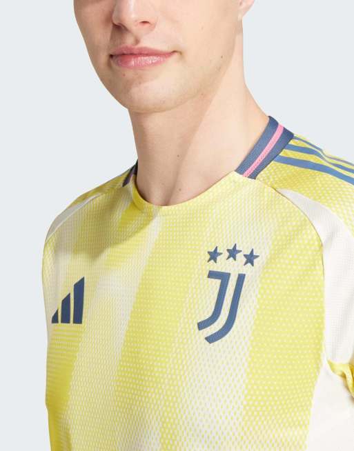 adidas Performance – Juventus 24/25 Away Authentic – Żółta koszulka piłkarska, 4 z 4