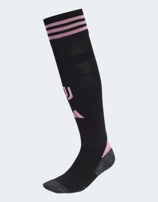 adidas Performance - Juventus 25/26 - Heimspiel-Socken in Schwarz und Bliss Pink