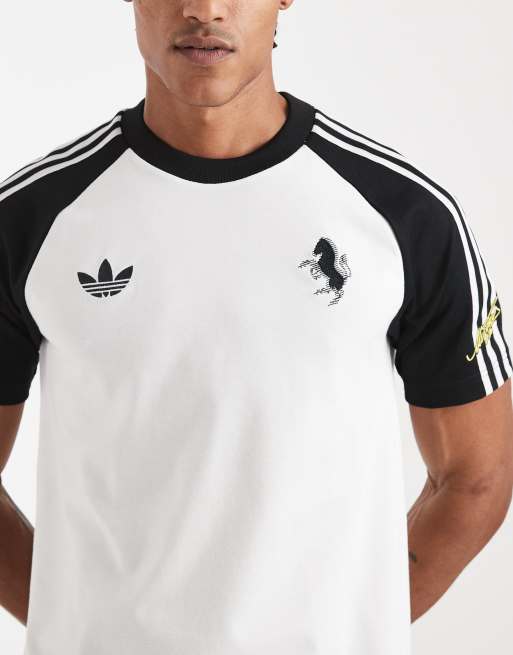 adidas performance Juventus fc originals t-shirt in core white, 5 of 5
