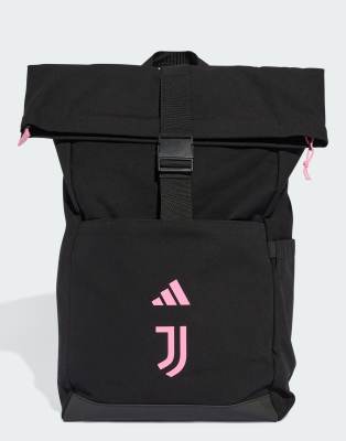 adidas Performance - Juventus - Heimspiel-Rucksack in Schwarz/Bliss Pink