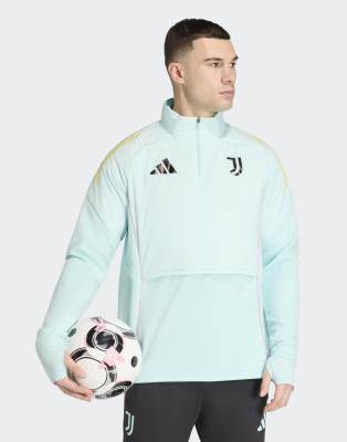 Performance - Juventus Tiro 25 Competition Winterized - Trainingsoberteil in Semi Flash Aqua-Blau Blau XS