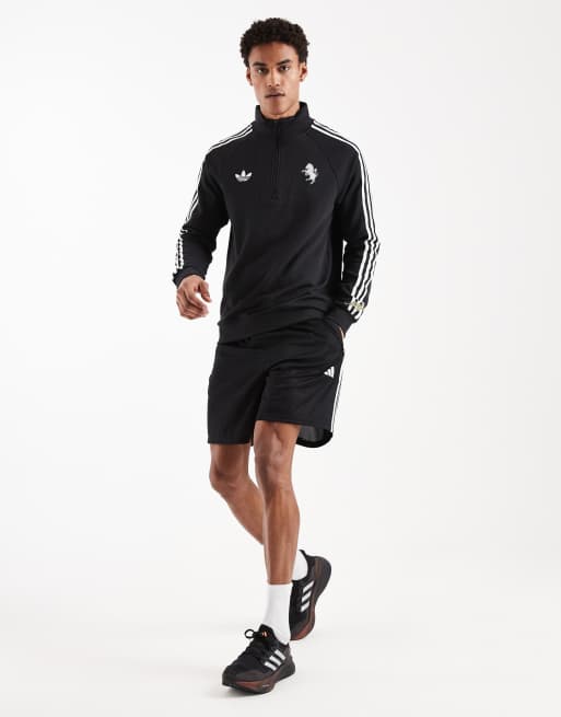 adidas Performance - Juventus FC Originals - Top à demi-fermeture éclair - Noir, 2 de 5