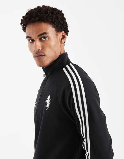 adidas Performance - Juventus FC Originals - Top à demi-fermeture éclair - Noir, 4 de 5