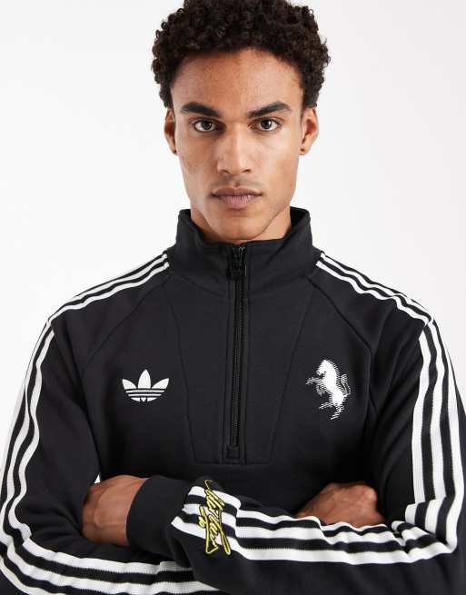 adidas Performance - Juventus FC Originals - Top à demi-fermeture éclair - Noir, 5 de 5