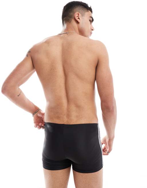 adidas performance - Klassieke zwemshort met 3-Stripes in zwart, 2 van 4