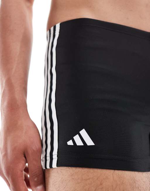 adidas performance - Klassieke zwemshort met 3-Stripes in zwart, 4 van 4