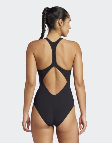 adidas Performance - Lanelux - Costume da bagno nero con parte posteriore a Y - view 1