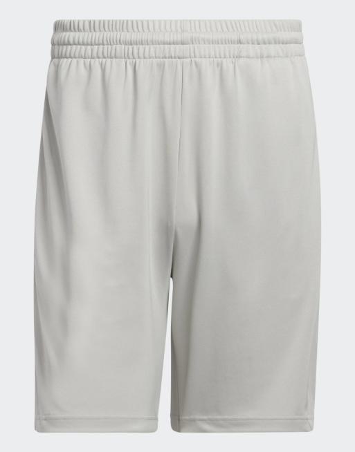 adidas Performance - Legends - Metalgrå basketball-shorts med 3 striber i hvid, 5 af 5