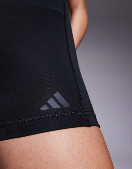 adidas Performance legging shorts in black, 4 of 5