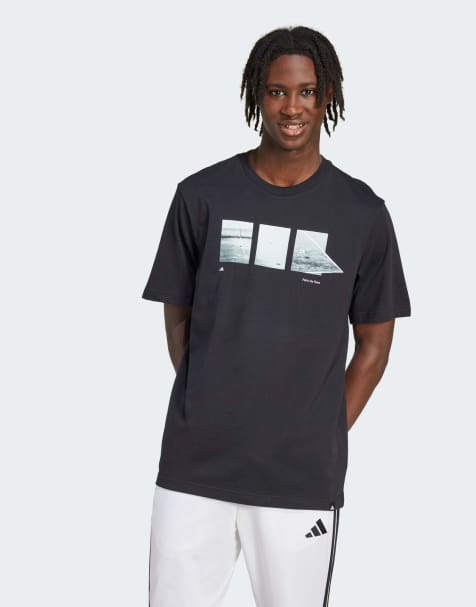 adidas performance Lens power of three graphic tee in black