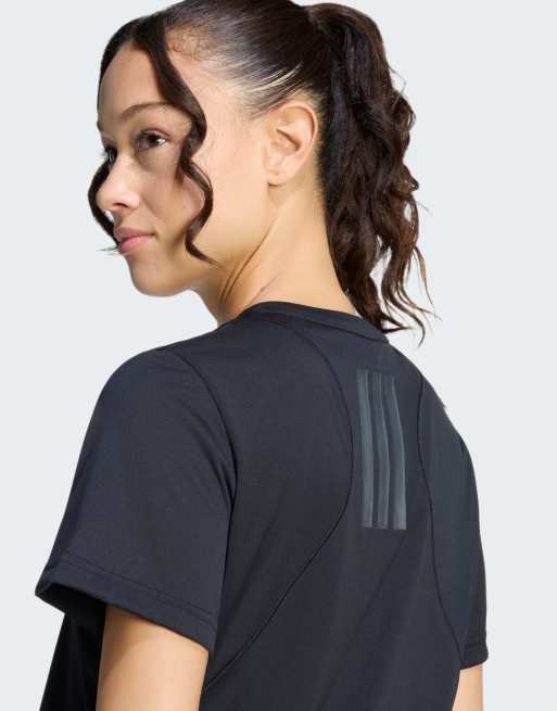adidas Performance - Les Mills - Sort/grå T-shirt med grafik, 4 af 4