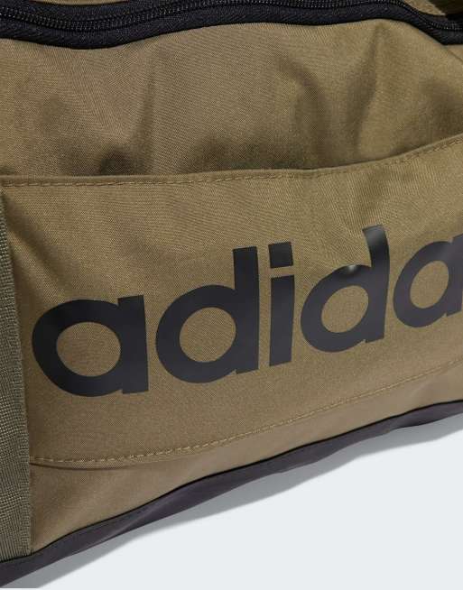 adidas Performance - Lineair - Kleine duffeltas in olijfgroen / zwart, 2 van 3