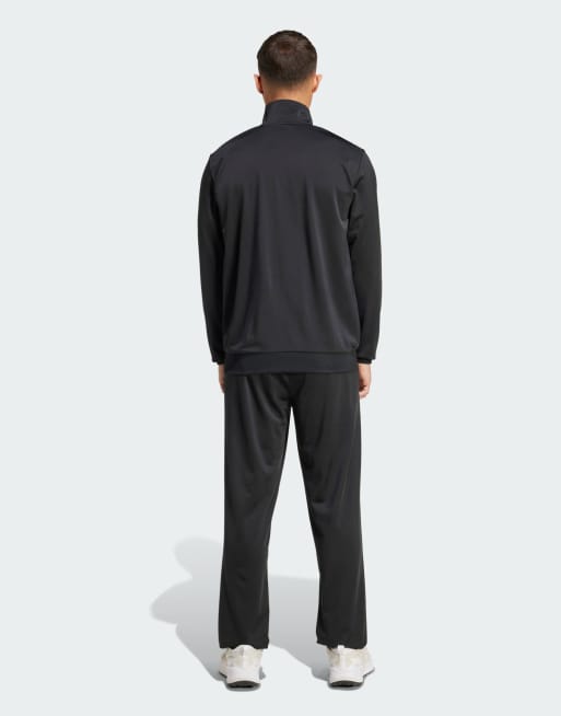adidas Performance - Lineair trainingspak in zwart en zilver metallic, 2 van 4