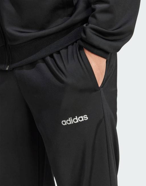 adidas Performance - Lineair trainingspak in zwart en zilver metallic, 4 van 4