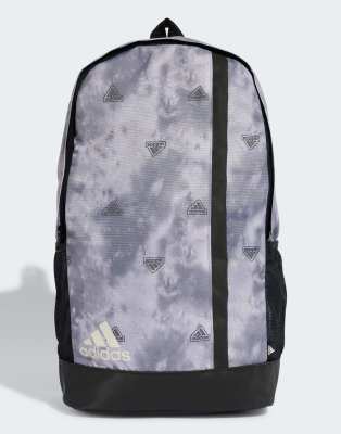 adidas Performance - Linear Backpack Graphics u Essentials - Rucksack in Mehrfarbig / Kreideweiß mit linearer Grafik-Bun...