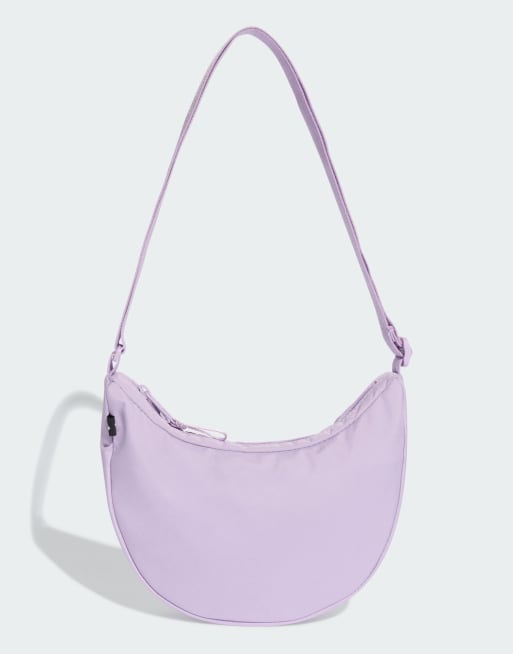 adidas performance Linear Essentials festival bag in powder plum and preloved purple, 4 of 4