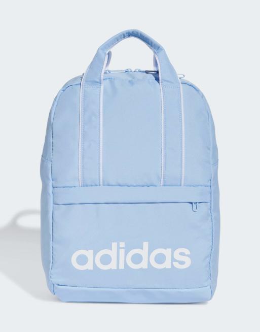 adidas performance - Linear Essentials - Rugzak in Glow blauw met wit
