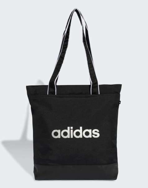 adidas performance Linear essentials shopper in black / silver metallic - view 1