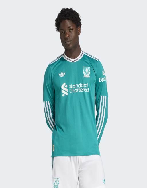 adidas performance - Liverpool FC 25/26 Authentic - Terza maglia a maniche lunghe verde marino