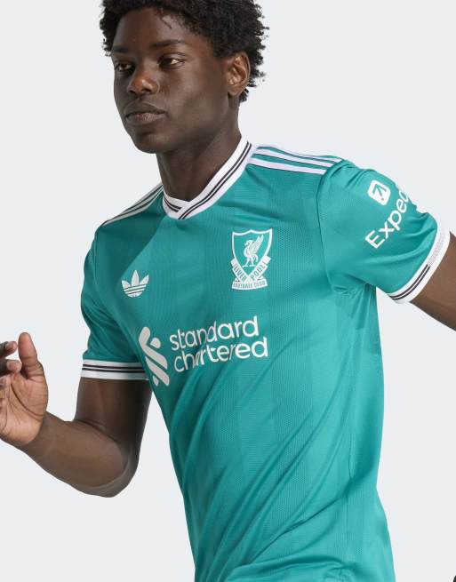 adidas Performance – Liverpool FC 25/26 – Blågrön, autentisk tredjetröja, 4 av 4