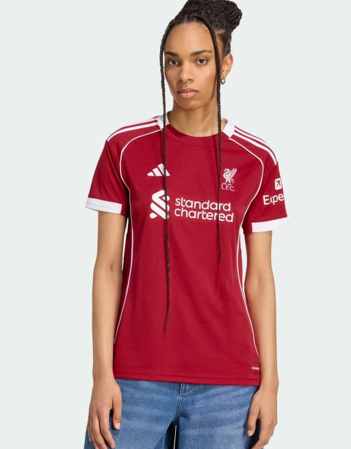 adidas performance Liverpool fc 25/26 home jersey in strawberry red