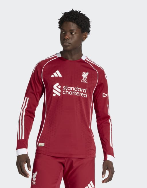 Retro Liverpool Liverpool Home Long Sleeve Jersey Adidas