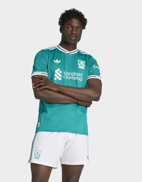 adidas performance Liverpool fc 25/26 third authentic jersey in green - view 1