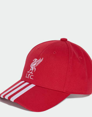 adidas Performance - Liverpool FC - Baseball-Kappe in Erdbeerrot/Weiß