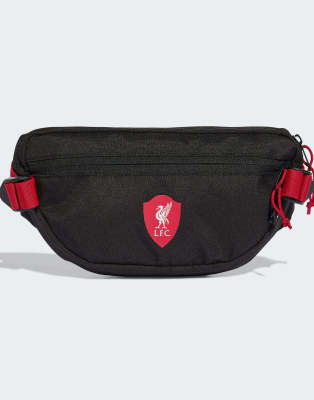 adidas performance - Liverpool FC - Gürteltasche in Schwarz/Erdbeerrot