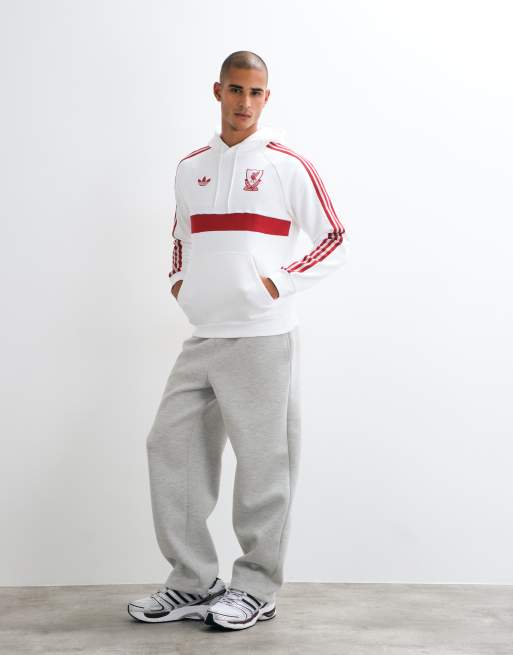 adidas performance Liverpool fc originals - sudadera con capucha en blanco, 2 de 5