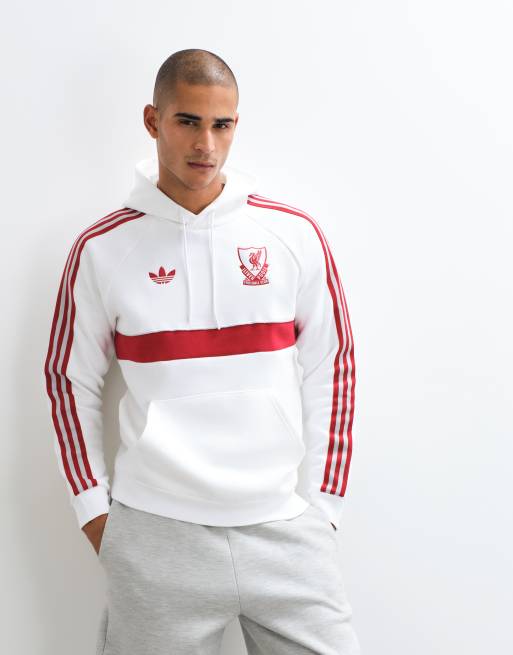 adidas performance Liverpool fc originals sweat à capuche en blanc, 4 de 5