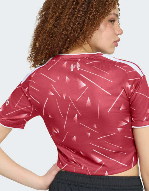 adidas Performance - Liverpool FC 2026/2027 - Crop top domicile en jersey - Bordeaux actif, 4 de 4
