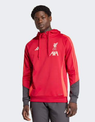 adidas Performance - Liverpool FC Tiro 25 Competition - Sweat à capuche d'entraînement - Rouge fraise