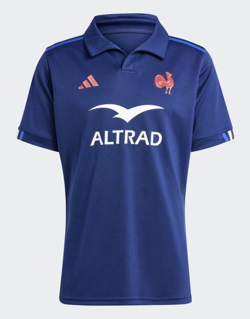 adidas Performance - Maglia da rugby home della Francia blu scuro, 3 di 4