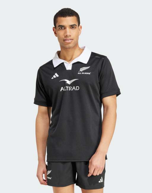 adidas Performance - Maillot de rugby All Blacks à manches courtes en tissu AEROREADY - Noir, 4 de 4