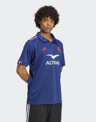 adidas Performance - Maillot domicile de l'équipe de France de rugby - Bleu foncé