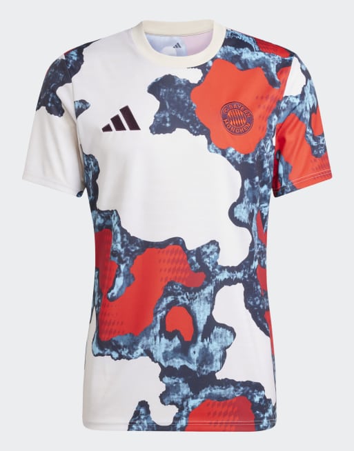 adidas Performance - Maillot pré-match FC Bayern saison 2024-2025 - Rouge, 3 de 4