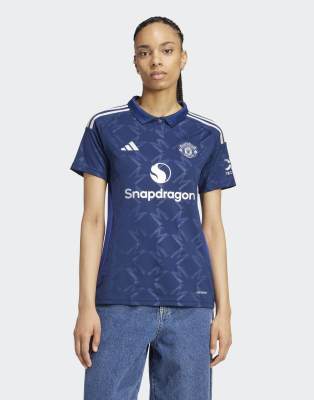 adidas performance - Manchester United 24/25 - Auswärtstrikot in Nacht-Indigo-Blau