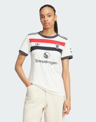 adidas performance - Manchester United 24/25 - Ausweichtrikot in Wollweiß