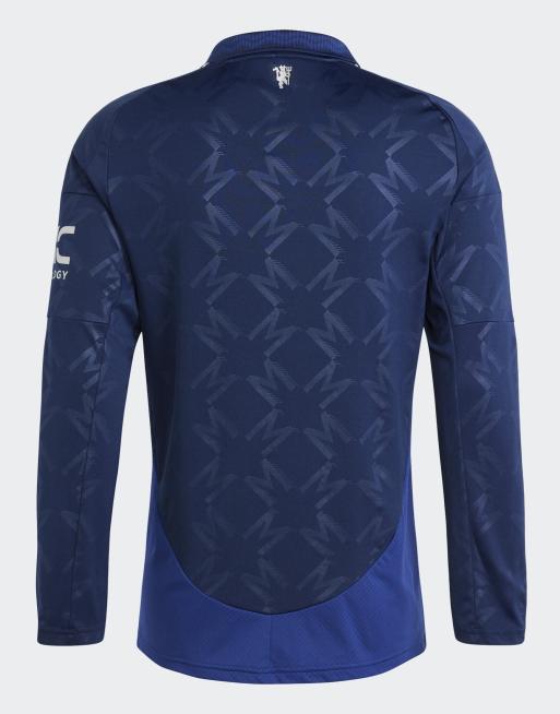 adidas performance Manchester united 24/25 long sleeve away jersey in night indigo, 2 of 4