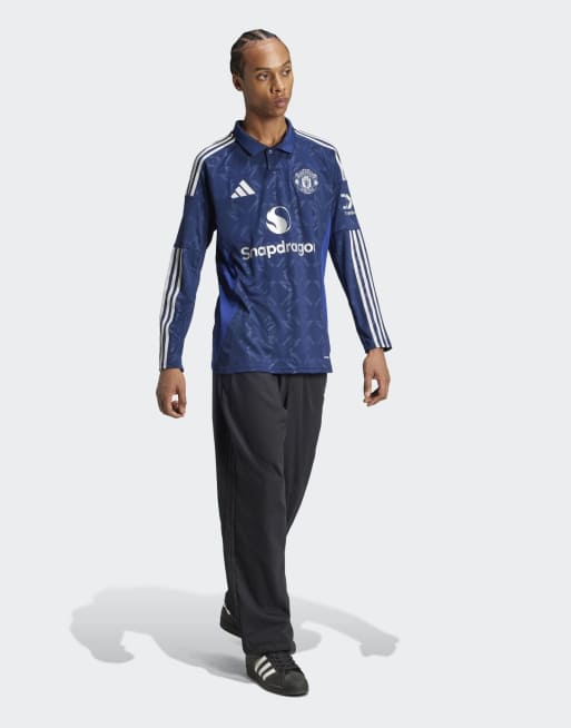 adidas performance - Manchester United - 24/25 - Uitvoetbalshirt met lange mouwen in night indigo