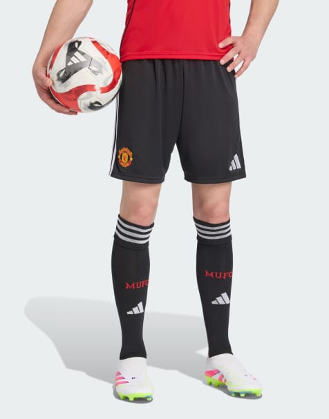 adidas performance Manchester united 25/26 home shorts in black - view 1