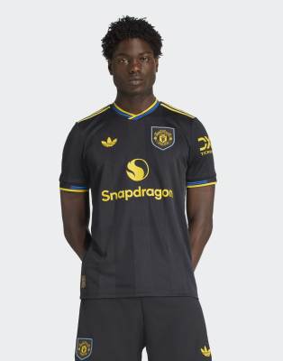 adidas performance Manchester united 25/26 third authentic jersey in black