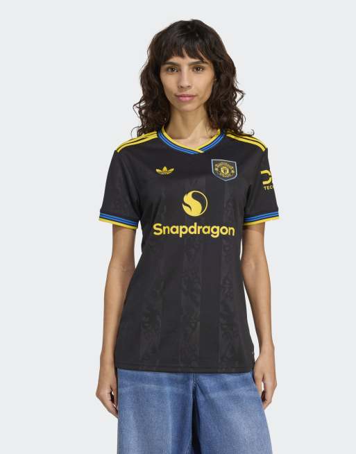 adidas Performance – Manchester United 25/26 Third – Czarna koszulka dżersejowa